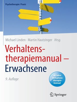 cover image of Verhaltenstherapiemanual – Erwachsene